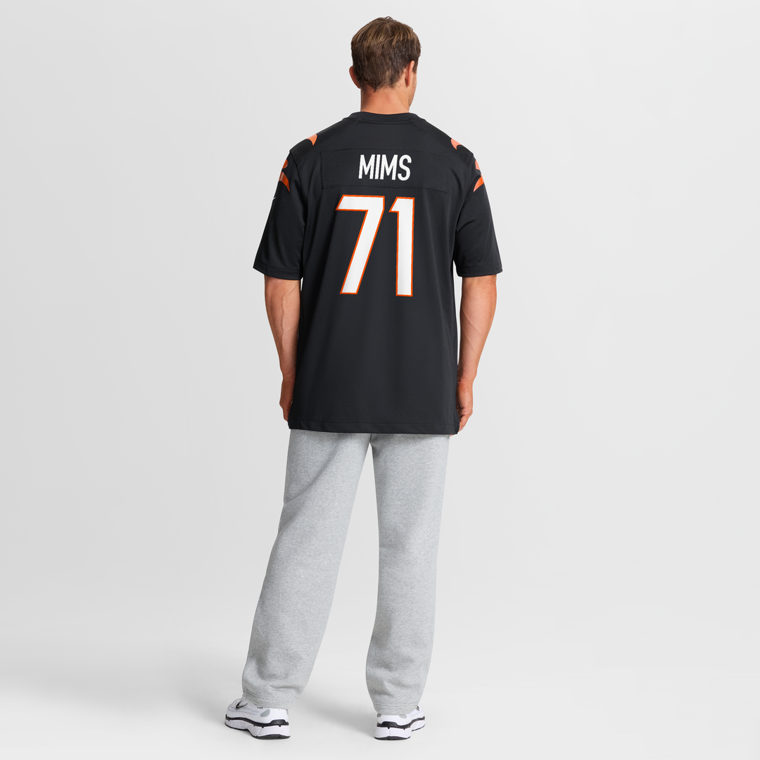 Cincinnati Bengals Amarius Mims Black Player Game Jersey product image 8, provided for visual reference and product detail