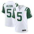 New York Jets Garrett Wilson White Classic Alternate Game Jersey product image 1, provided for visual reference and product