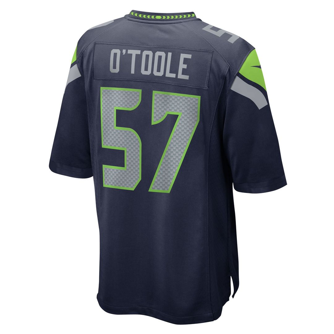 Seattle Seahawks Connor O'Toole College Navy Team Game Jersey product image 3, provided for visual reference and product
