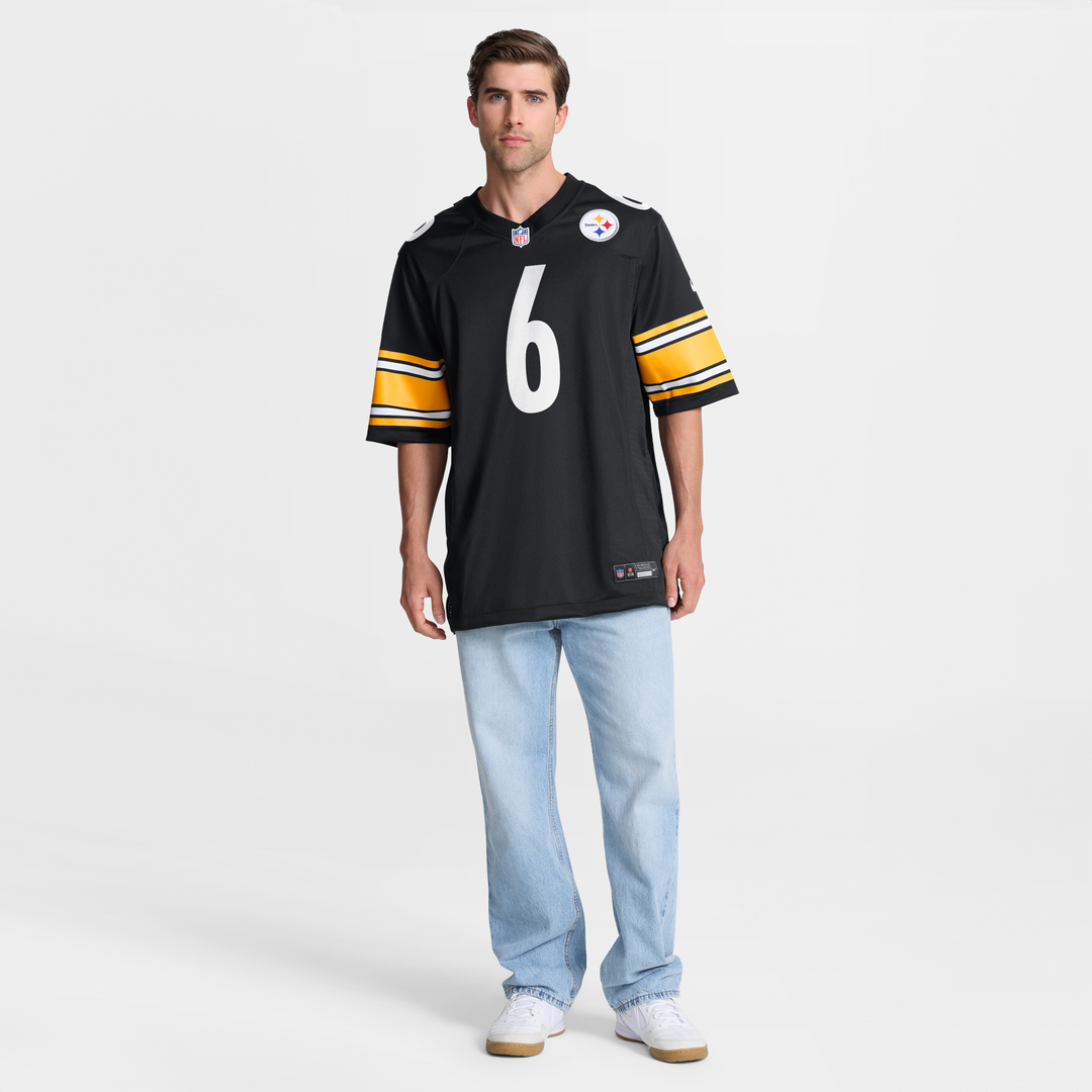 Pittsburgh Steelers Patrick Queen Gold Alternate 1933 Throwback Game Jersey product image 13, provided for visual reference