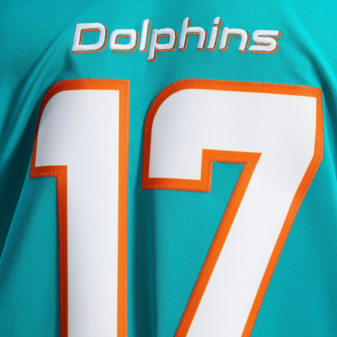 Miami Dolphins Jaylen Waddle Aqua Team Vapor F.U.S.E. Stitched Limited Jersey product image 11, provided for visual