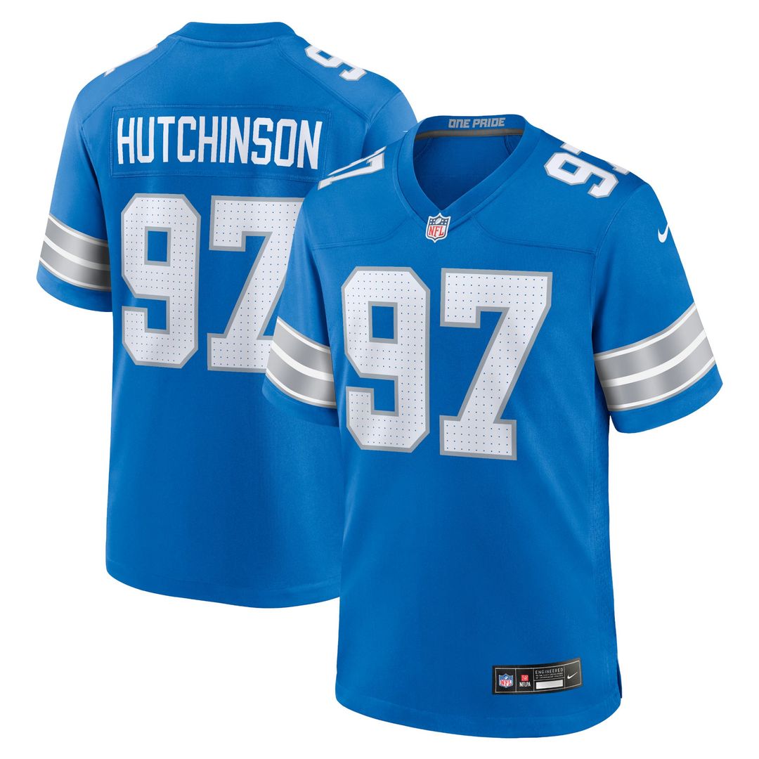 Detroit Lions Aidan Hutchinson Black 2nd Alternate Game Jersey product image 13, provided for visual reference and product
