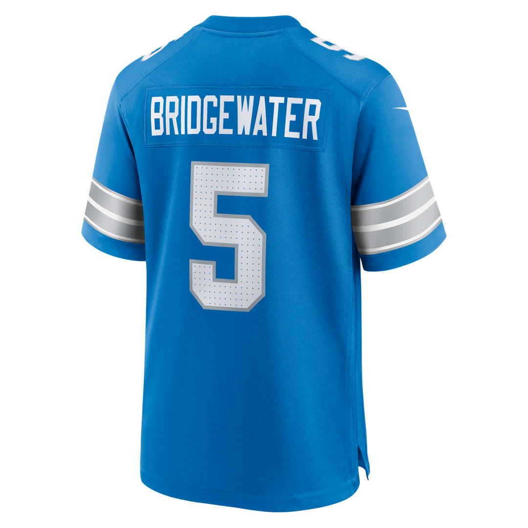 Detroit Lions Teddy Bridgewater Blue Team Game Jersey product image 3, provided for visual reference and product detail