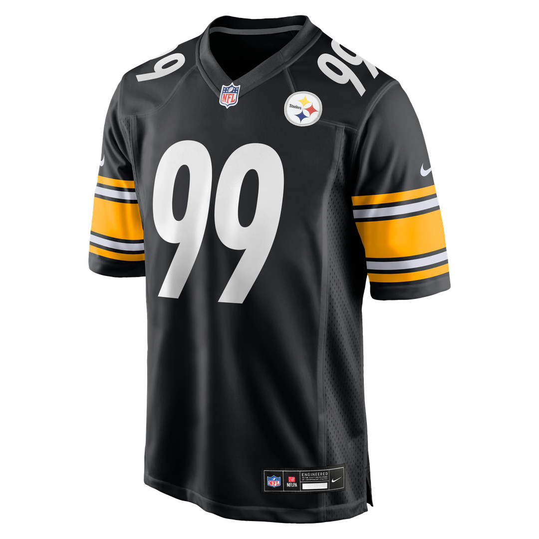 Pittsburgh Steelers Derrick Harmon Black Game Player Jersey product image 2, provided for visual reference and product