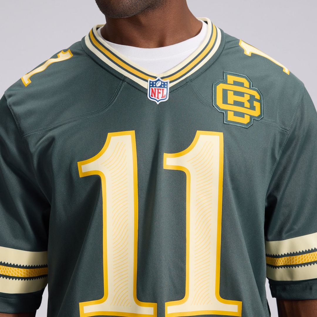 Green Bay Packers Jayden Reed Green 2026 Rivalries Collection Game Jersey product image 8, provided for visual reference and