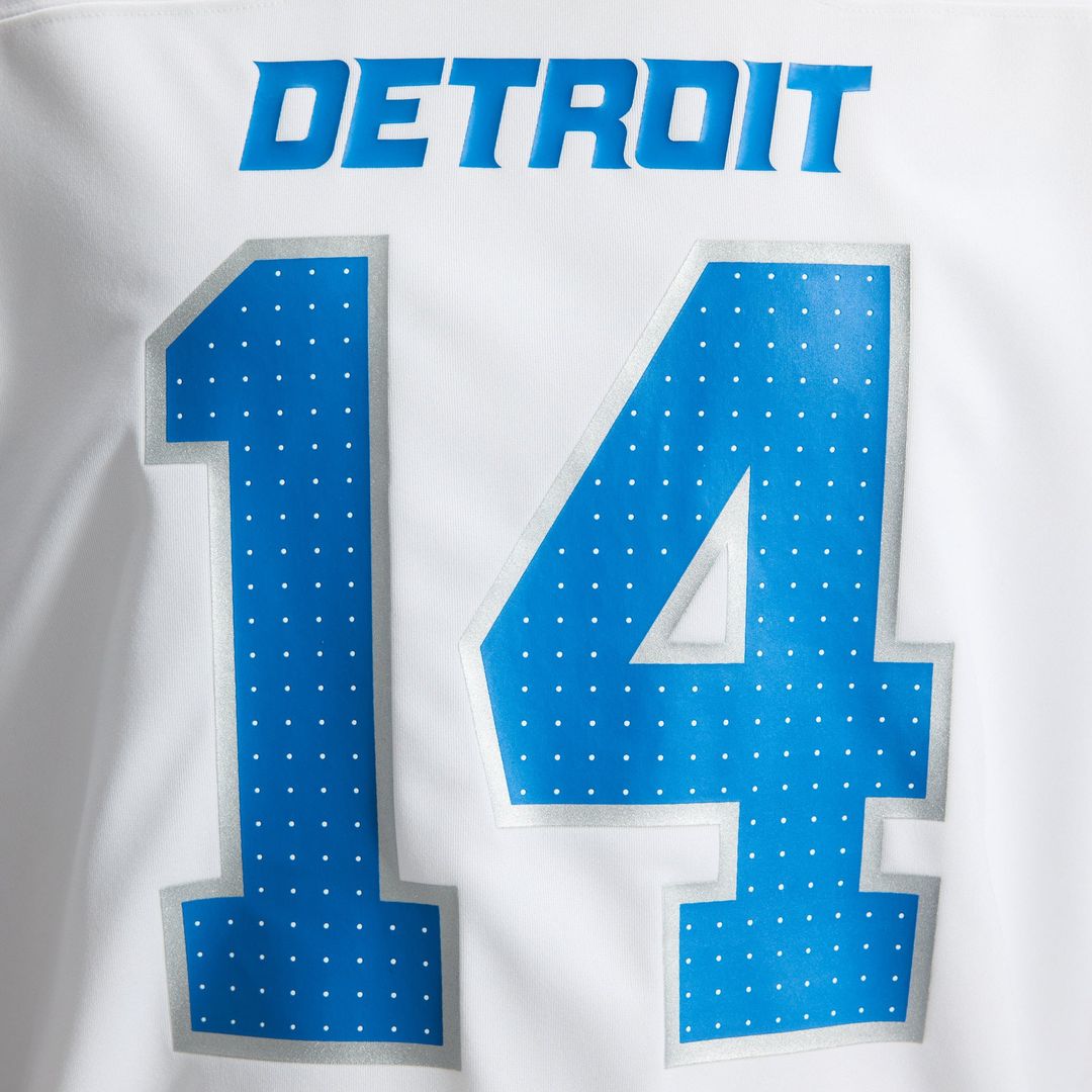 Detroit Lions Amon-Ra St. Brown Blue Game Jersey product image 37, provided for visual reference and product detail review