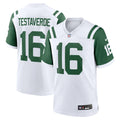New York Jets Vinny Testaverde White Retired Player Alternate Game Jersey product image 1, provided for visual reference and