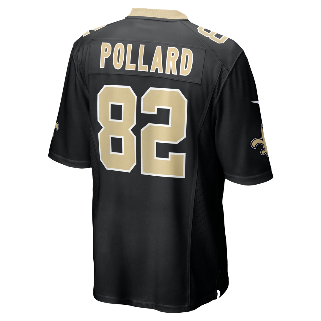 New Orleans Saints Bob Pollard Black Game Retired Player Jersey product image 3, provided for visual reference and product