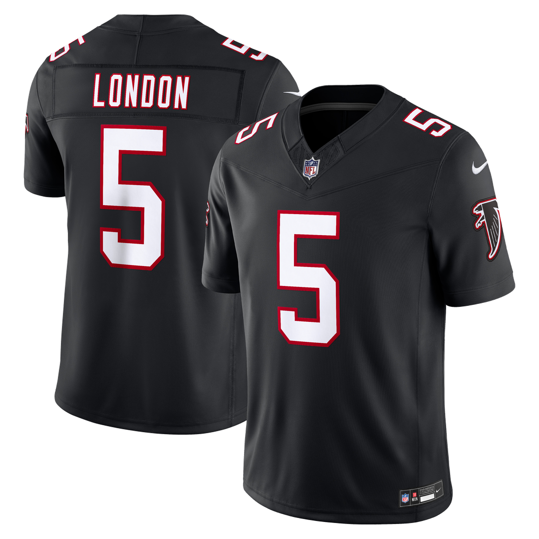 Atlanta Falcons Drake London Black Alternate Throwback Vapor F.U.S.E. Stitched Limited Jersey product image 1, provided for