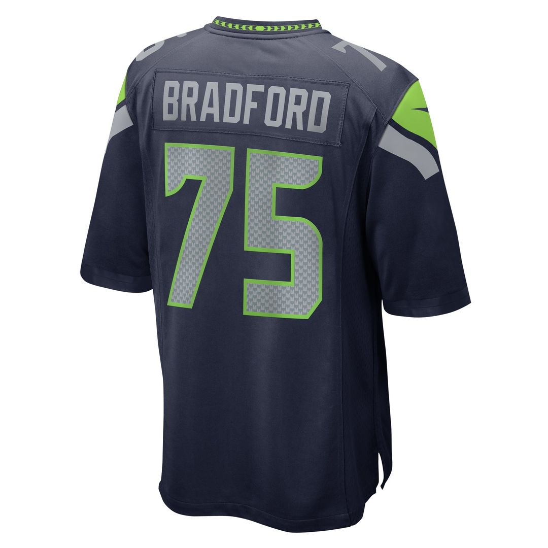 Seattle Seahawks Anthony Bradford College Navy Game Jersey product image 3, provided for visual reference and product detail