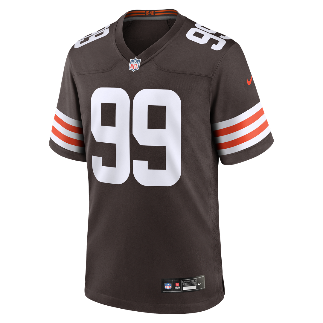 Cleveland Browns Logan Fano Brown Team Game Jersey product image 4, provided for visual reference and product detail review