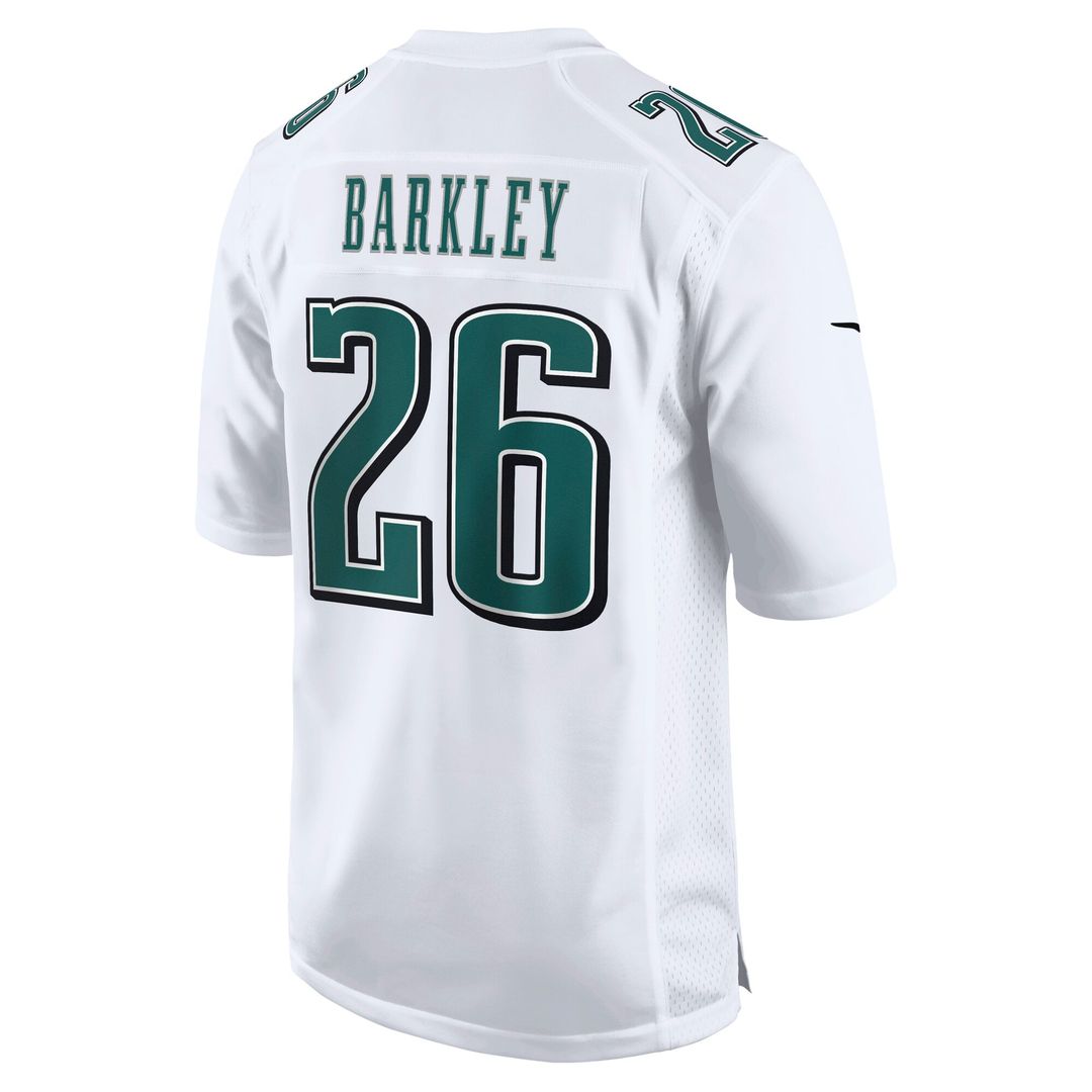 Philadelphia Eagles Saquon Barkley Tundra White Fashion Game Jersey product image 3, provided for visual reference and