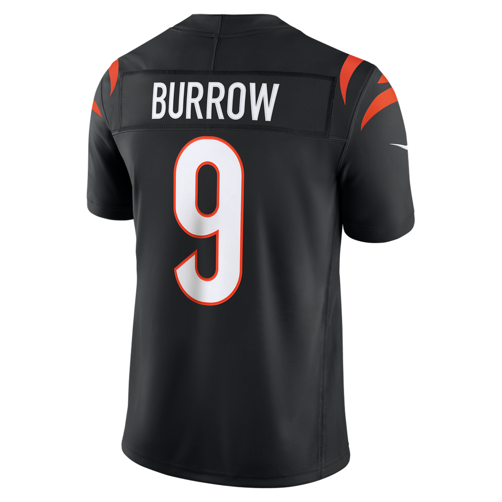 Cincinnati Bengals Joe Burrow Black Team Vapor F.U.S.E. Stitched Limited Jersey product image 7, provided for visual