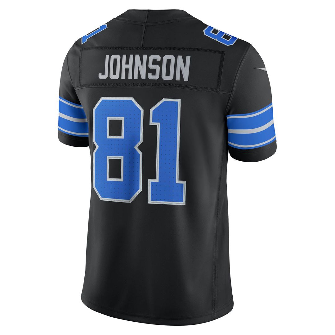 Detroit Lions Calvin Johnson Blue Vapor F.U.S.E. Stitched Retired Limited Jersey product image 9, provided for visual