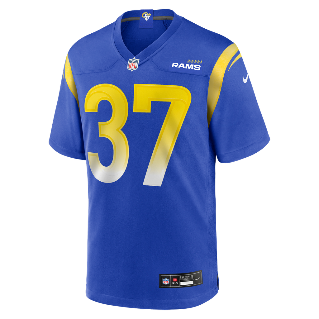 Los Angeles Rams Quentin Lake Royal Game Player Jersey product image 2, provided for visual reference and product detail