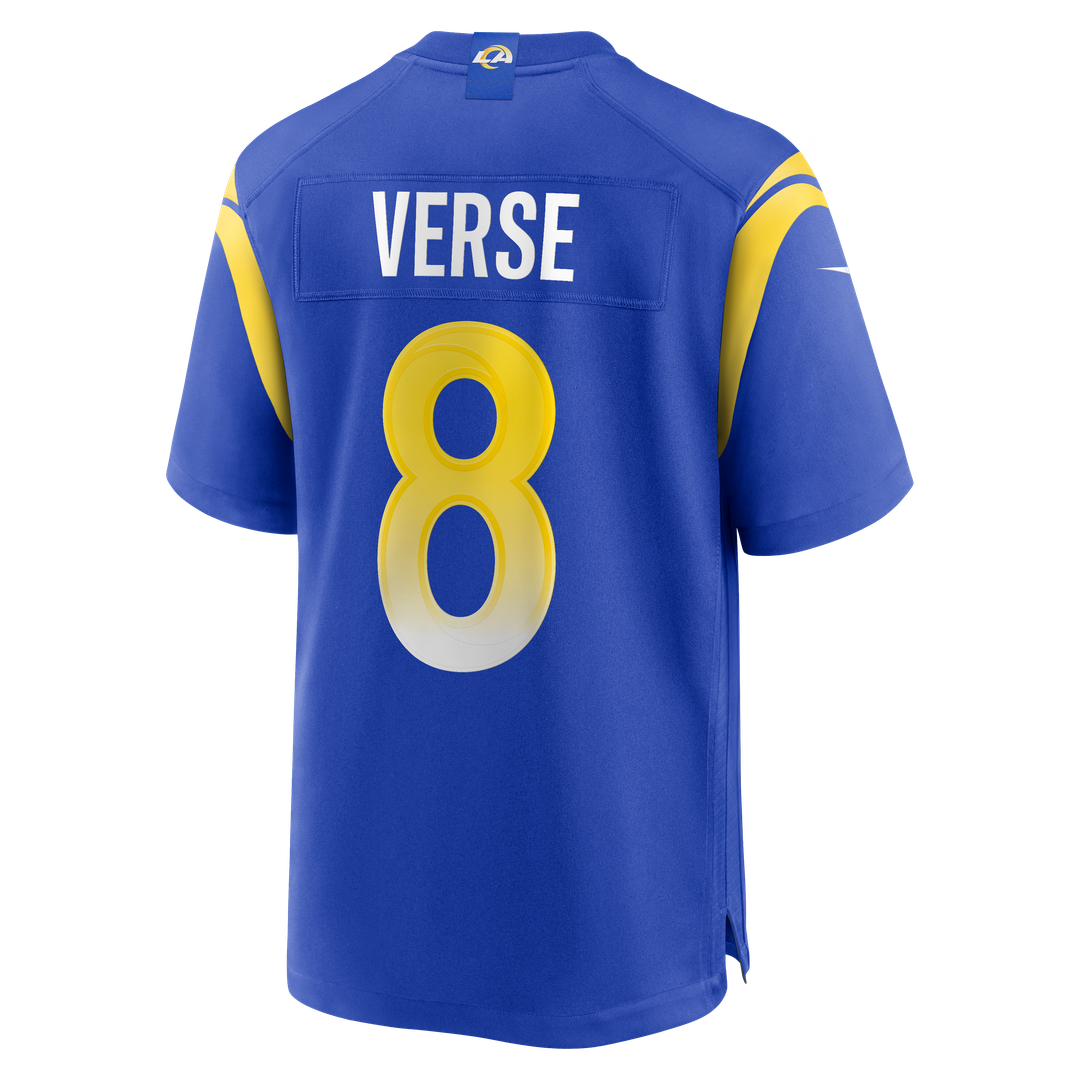 Los Angeles Rams Jared Verse Royal Player Game Jersey product image 3, provided for visual reference and product detail