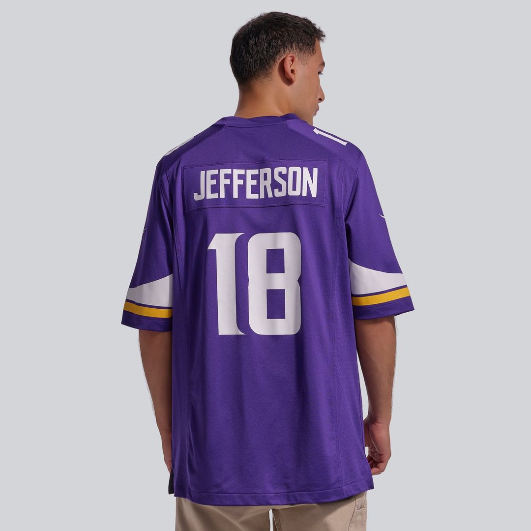 Minnesota Vikings Justin Jefferson Purple Player Game Jersey product image 3, provided for visual reference and product