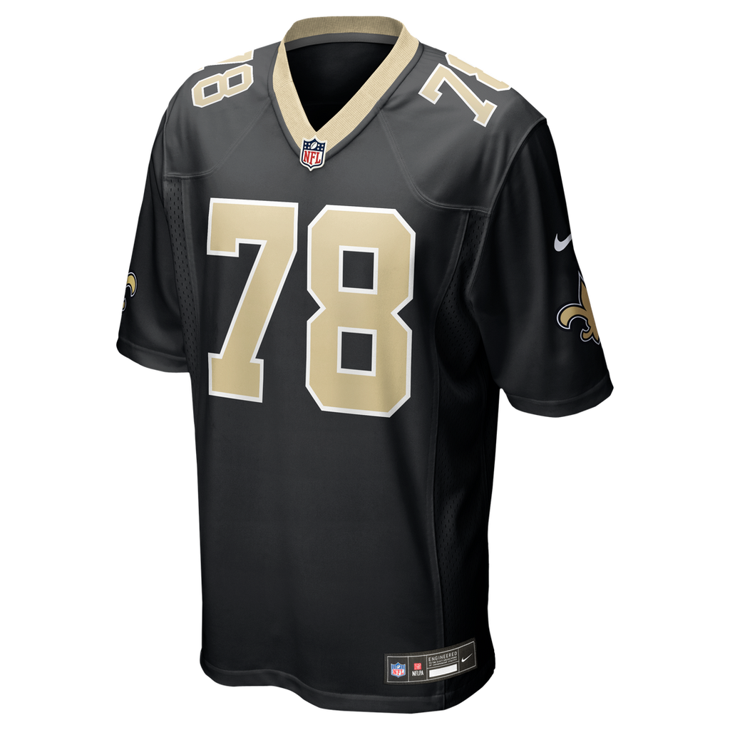 New Orleans Saints Erik Mccoy Black Game Jersey product image 2, provided for visual reference and product detail review