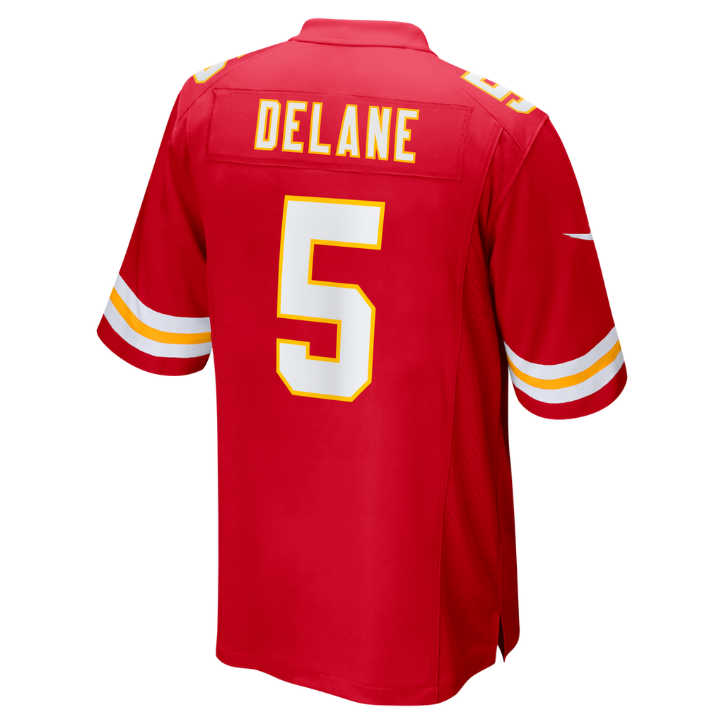 Kansas City Chiefs Mansoor Delane Red Team Game Jersey product image 5, provided for visual reference and product detail