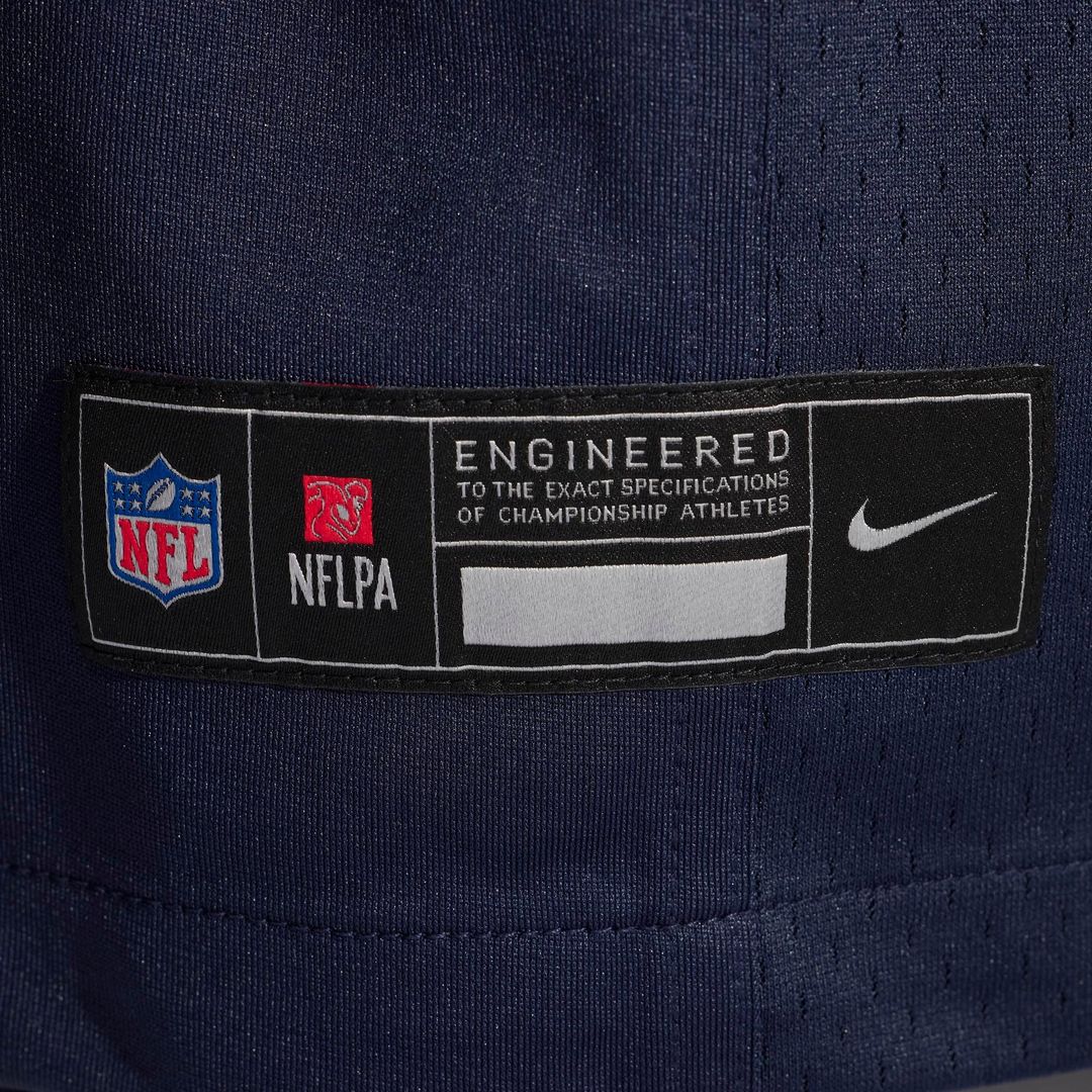 Chicago Bears Malik Muhammad Navy Team Game Jersey product image 6, provided for visual reference and product detail review