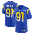 Los Angeles Rams Kobie Turner Royal Home Game Jersey product image 1, provided for visual reference and product detail review