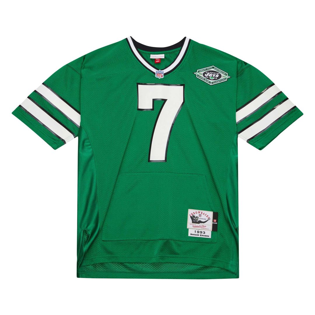 New York Jets Boomer Esiason Kelly Green 1993 Authentic Throwback Retired Player Pocket Jersey product image 2, provided for