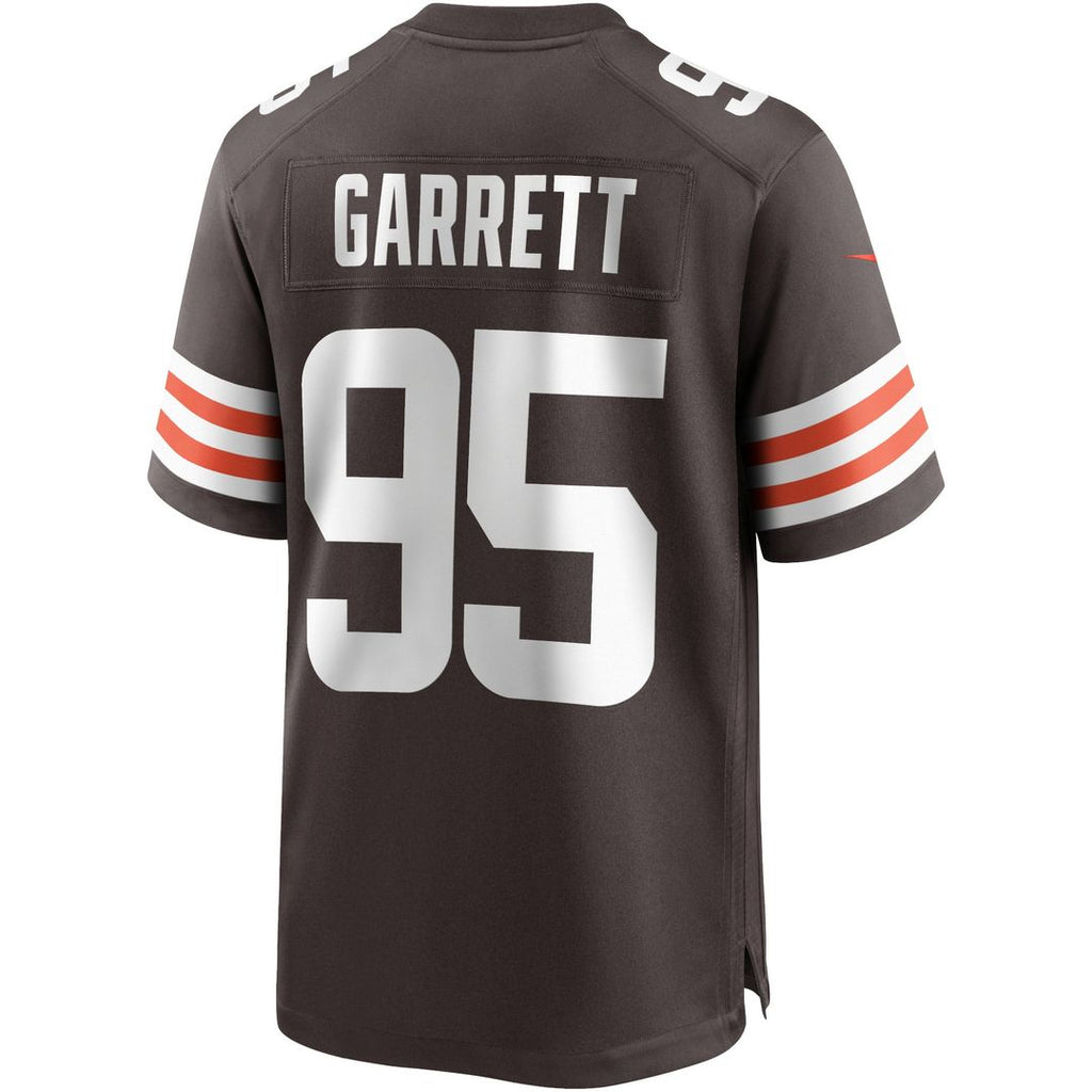 Cleveland Browns Myles Garrett Brown Game Player Jersey product image 3, provided for visual reference and product detail