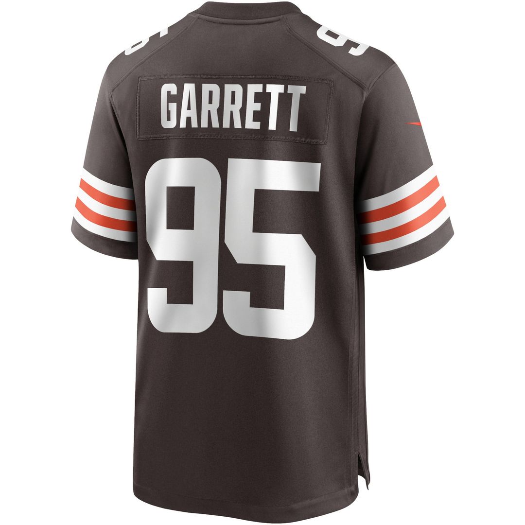 Cleveland Browns Myles Garrett Brown Game Player Jersey product image 3, provided for visual reference and product detail
