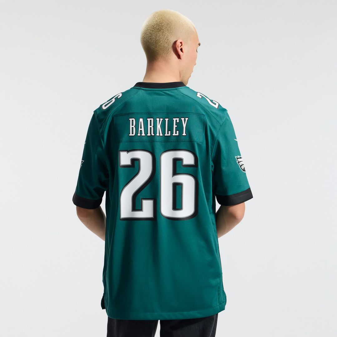 Philadelphia Eagles Saquon Barkley White Game Jersey product image 29, provided for visual reference and product detail