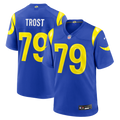 Los Angeles Rams Keagen Trost Royal Team Game Jersey product image 1, provided for visual reference and product detail review