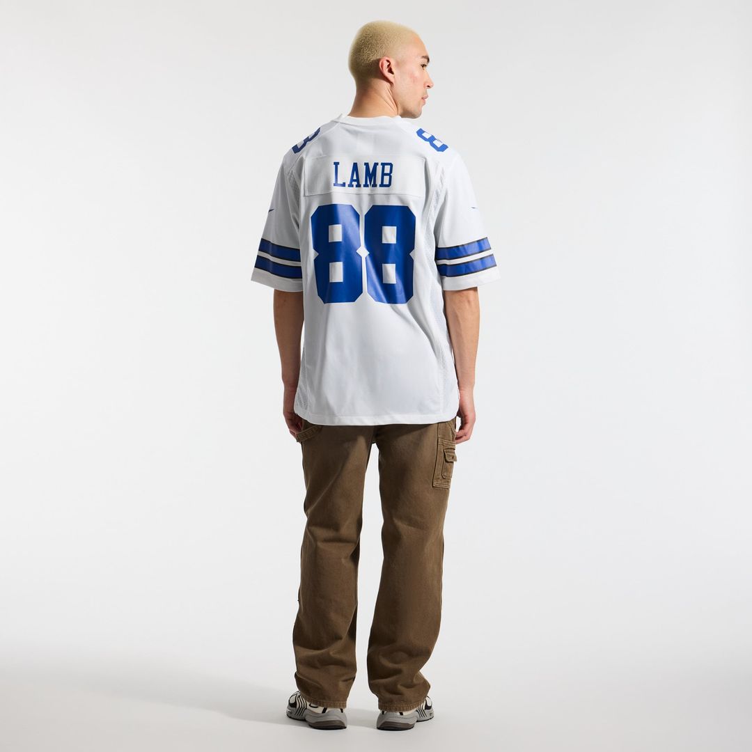 Dallas Cowboys CeeDee Lamb White Game Team Jersey product image 5, provided for visual reference and product detail review