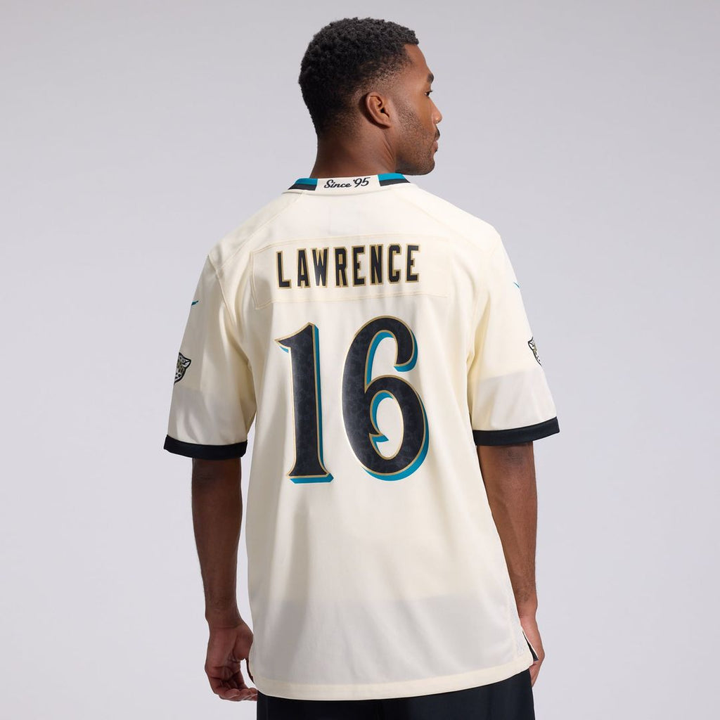 Jacksonville Jaguars Trevor Lawrence Natural 2026 Rivalries Collection Game Jersey product image 3, provided for visual