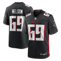 Atlanta Falcons Jack Nelson Black Team Game Jersey product image 1, provided for visual reference and product detail review