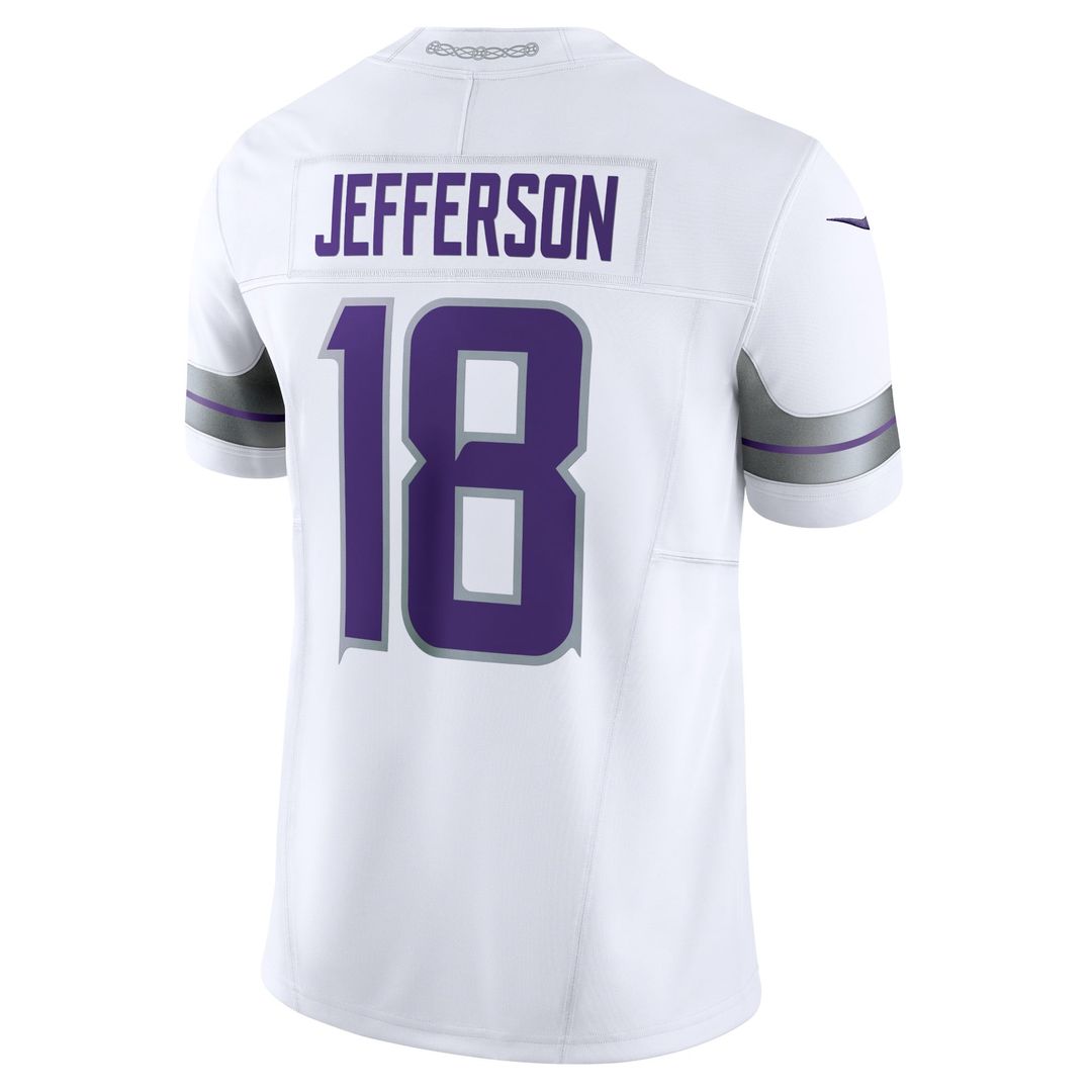 Minnesota Vikings Justin Jefferson White Alternate Vapor F.U.S.E. Limited Jersey product image 3, provided for visual