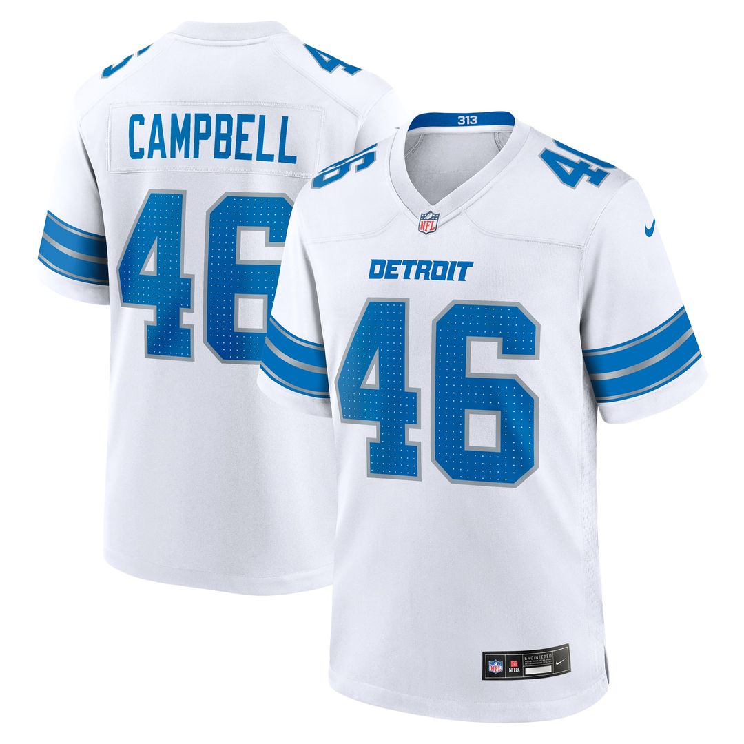 Detroit Lions Jack Campbell Black 2nd Alternate Game Jersey product image 21, provided for visual reference and product
