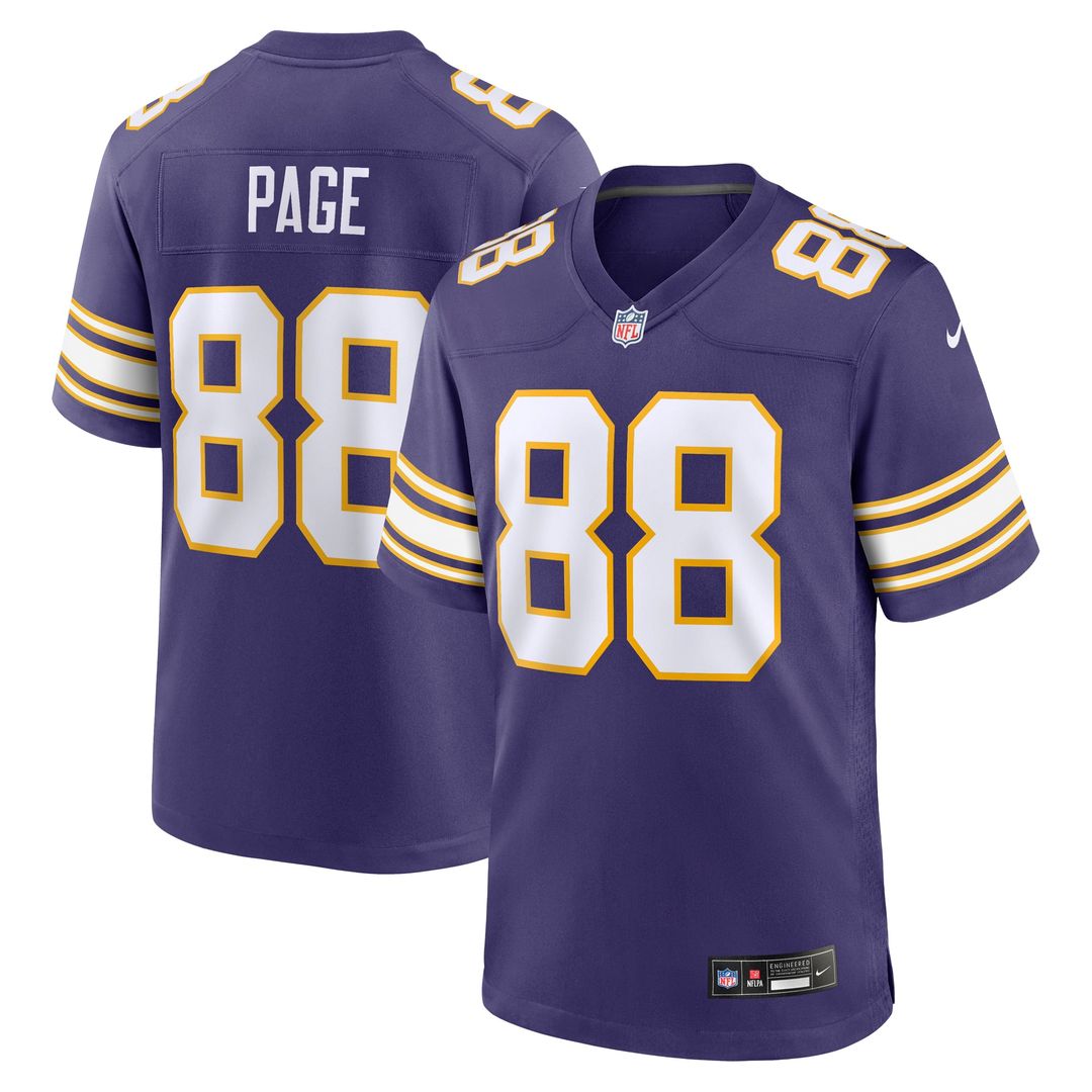 Minnesota Vikings Alan Page Purple Retired Player Alternate Game Jersey product image 1, provided for visual reference and