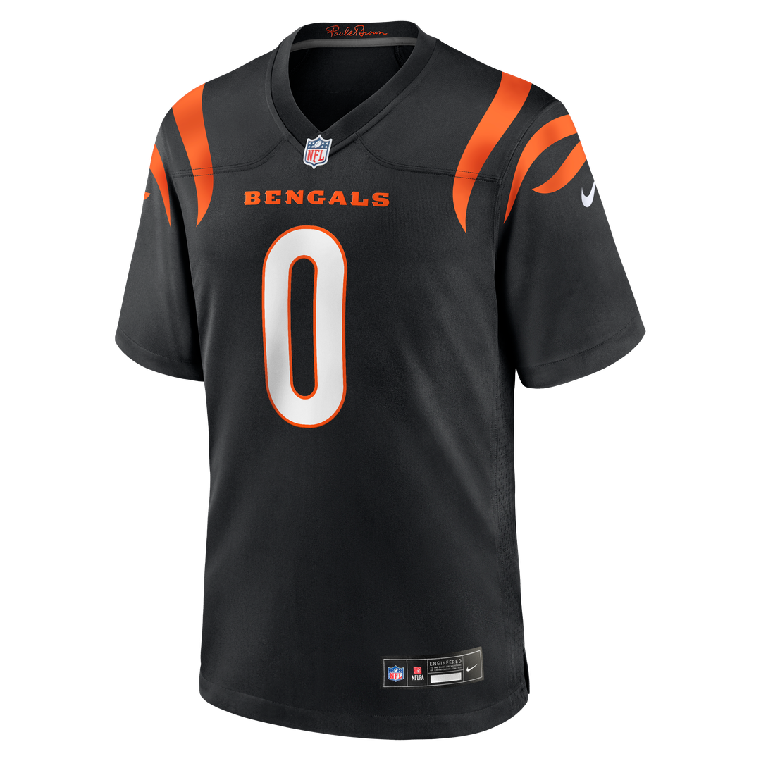 Cincinnati Bengals DJ Turner II Black Team Game Jersey product image 4, provided for visual reference and product detail