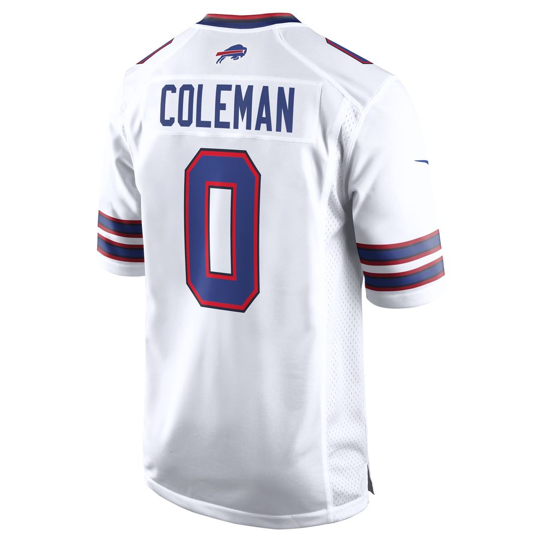 Buffalo Bills Keon Coleman White Game Jersey product image 3, provided for visual reference and product detail review