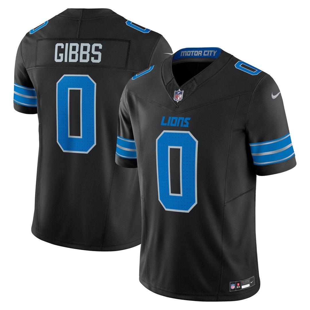 Detroit Lions Jahmyr Gibbs White Vapor F.U.S.E. Limited Jersey product image 24, provided for visual reference and product