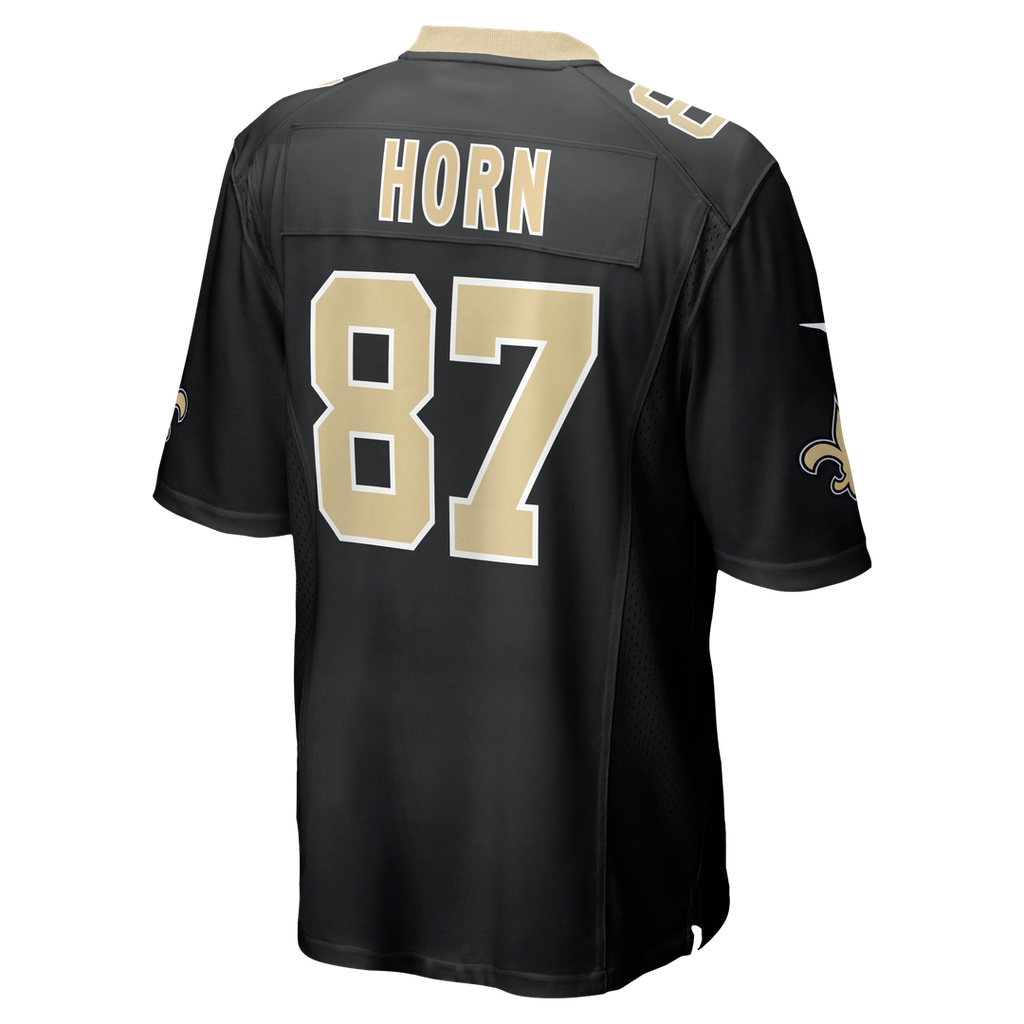 New Orleans Saints Joe Horn Black Game Retired Player Jersey product image 3, provided for visual reference and product