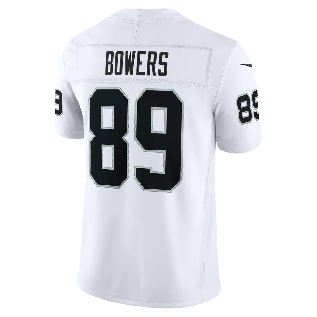 Las Vegas Raiders Brock Bowers White Vapor F.U.S.E. Stitched Limited Jersey product image 6, provided for visual reference