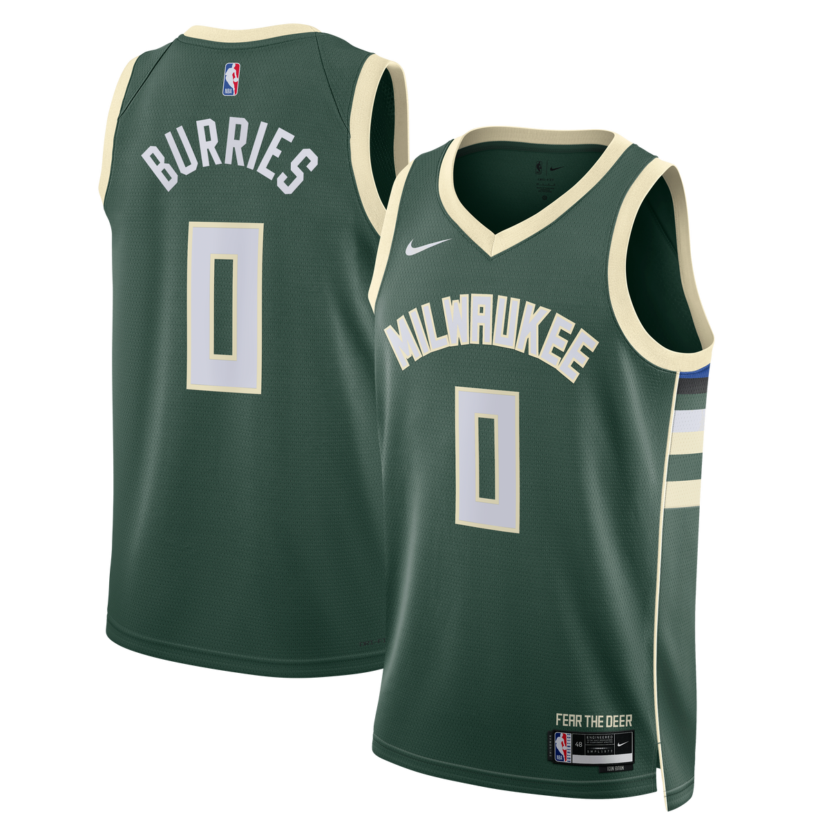 Milwaukee Bucks Nike Icon Swingman Jersey - Green - Brayden product image 2