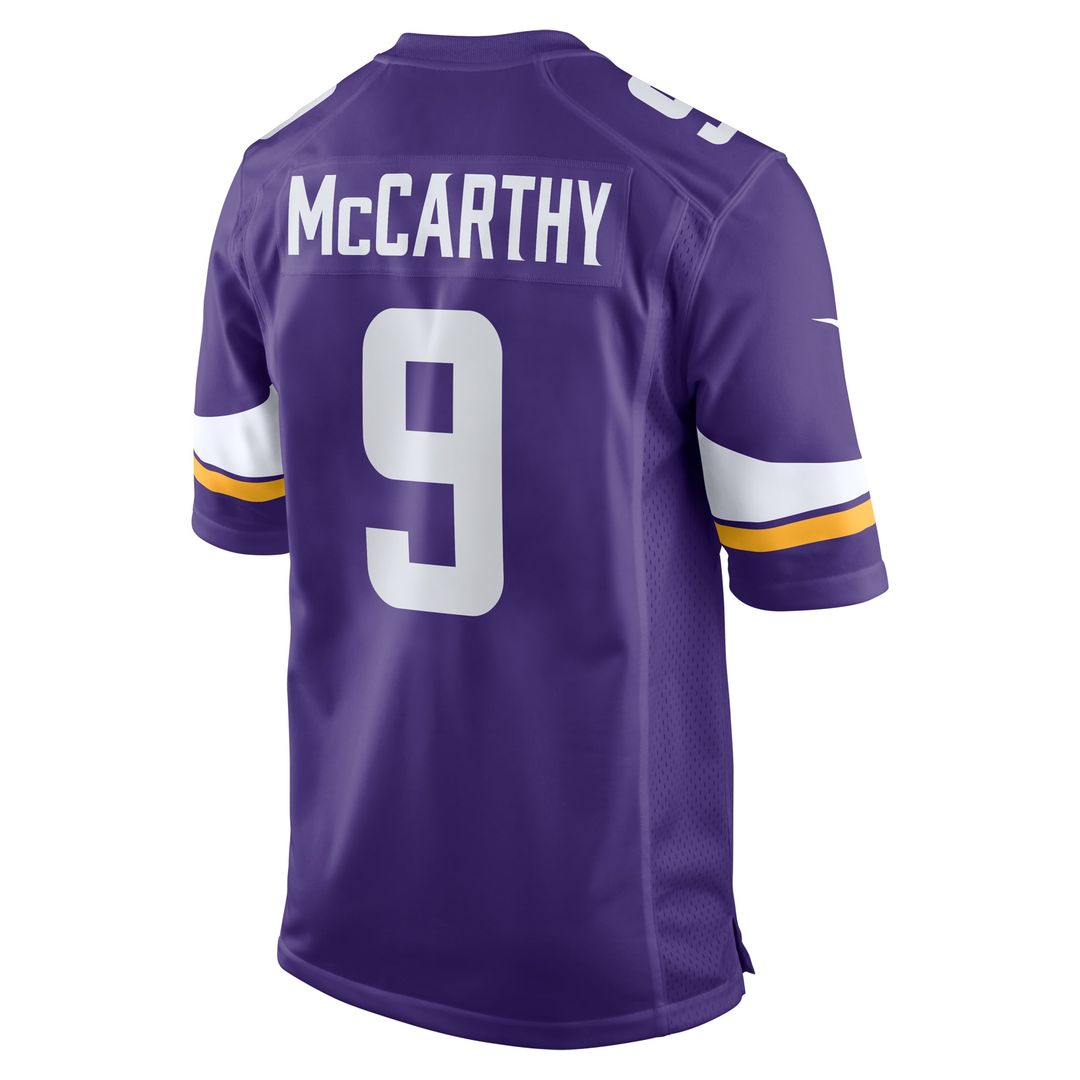 Minnesota Vikings J.J. McCarthy White Alternate Game Player Jersey product image 9, provided for visual reference and