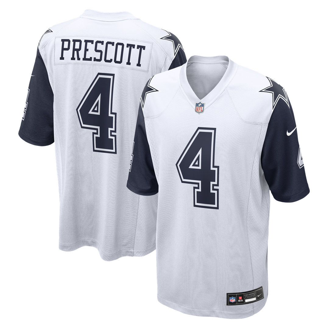 Dallas Cowboys Dak Prescott Navy Alternate Game Team Jersey product image 13, provided for visual reference and product