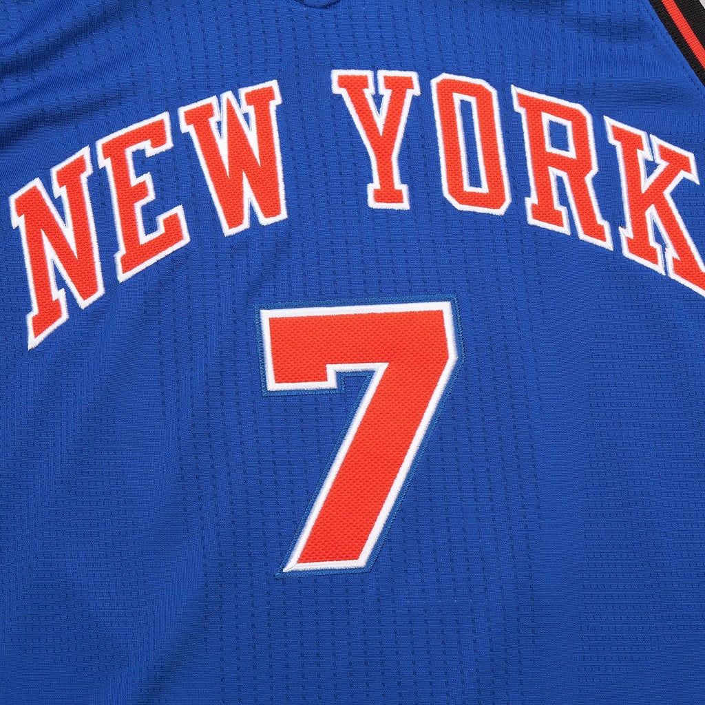 New York Knicks Carmelo Anthony Mitchell & Ness Blue 2010/11 Hardwood Classics Authentic Jersey for Men product image 5,