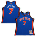 New York Knicks Carmelo Anthony Mitchell & Ness Blue 2010/11 Hardwood Classics Authentic Jersey for Men product image 1,