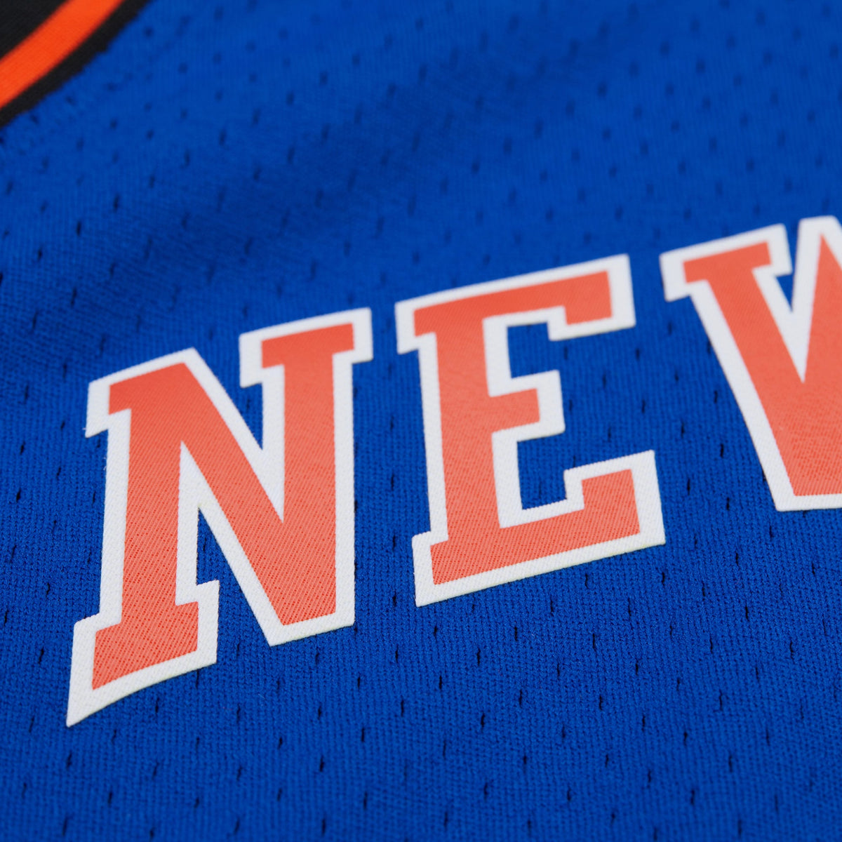 New York Knicks Carmelo Anthony Mitchell & Ness Blue Big & Tall 2010/11 Swingman Jersey for Men product image 5, provided