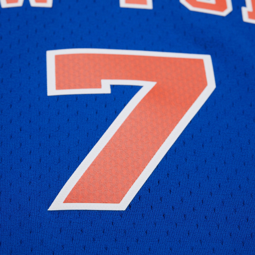 New York Knicks Carmelo Anthony Mitchell & Ness Blue Big & Tall 2010/11 Swingman Jersey for Men product image 6, provided