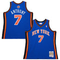 New York Knicks Carmelo Anthony Mitchell & Ness Blue Big & Tall 2010/11 Swingman Jersey for Men product image 1, provided
