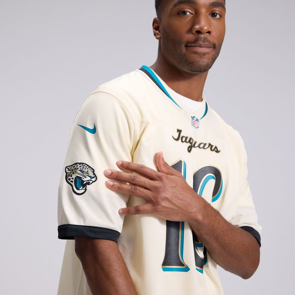 Jacksonville Jaguars Trevor Lawrence Natural 2026 Rivalries Collection Game Jersey product image 9, provided for visual